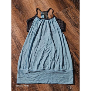 Women's Lululemon Blue and Black Tank Top, Size 4